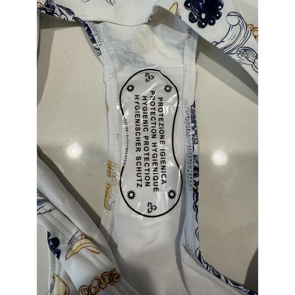 NWT Bikini White Rope Triangle Top Size Large - Picture 5 of 6